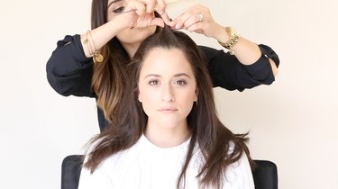 Pin hair back