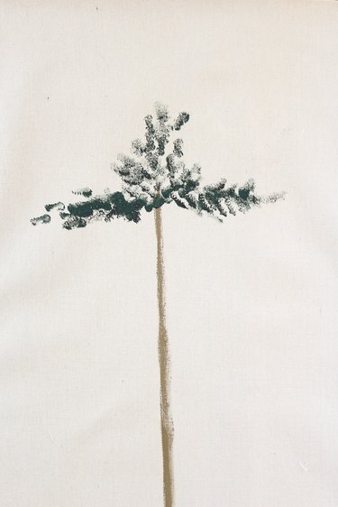 Painting the top of the tree