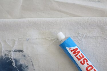 Seam on canvas