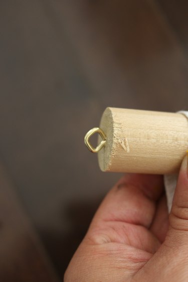 Eye hook on dowel